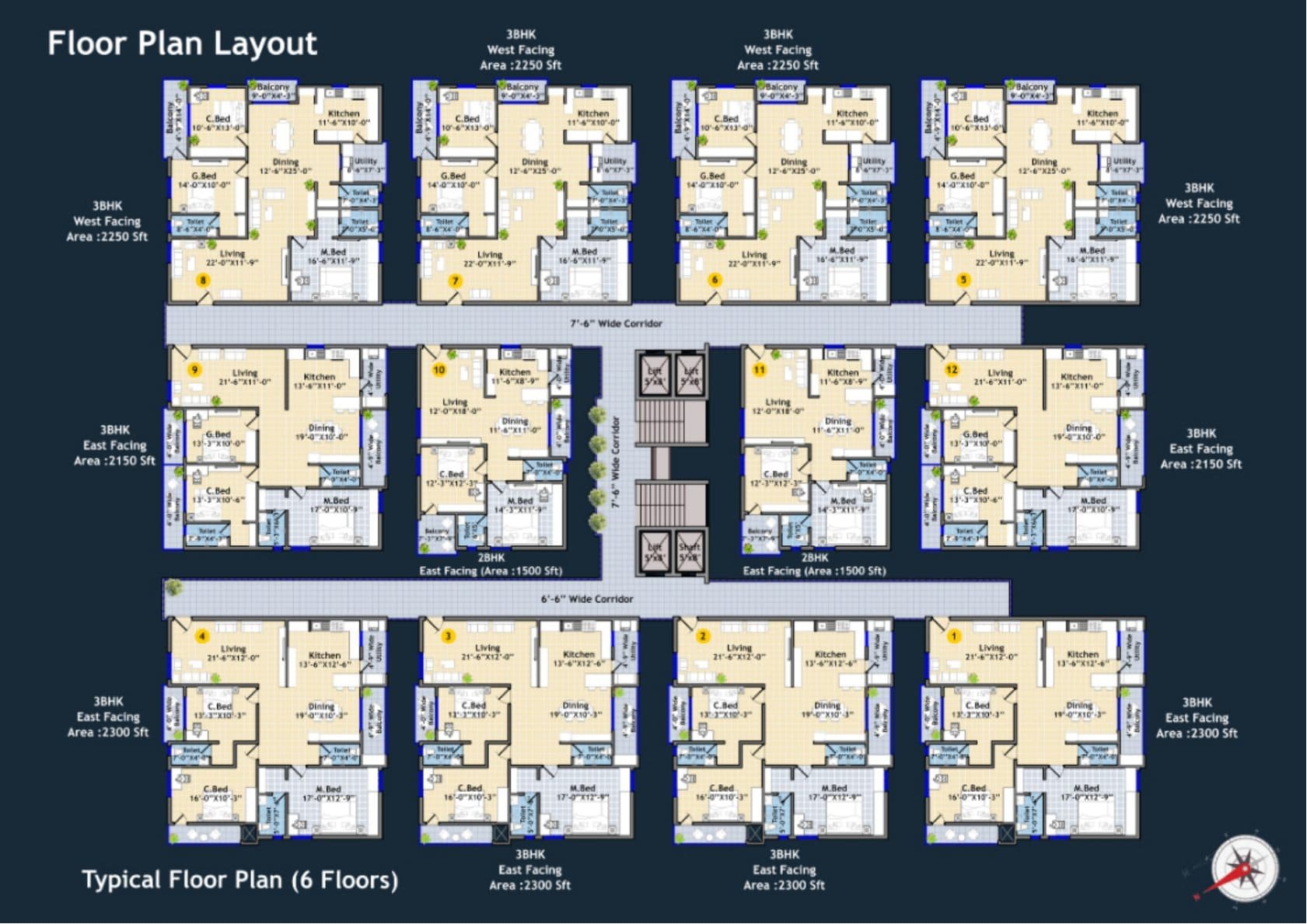 Typical Floor Plan — All Units
