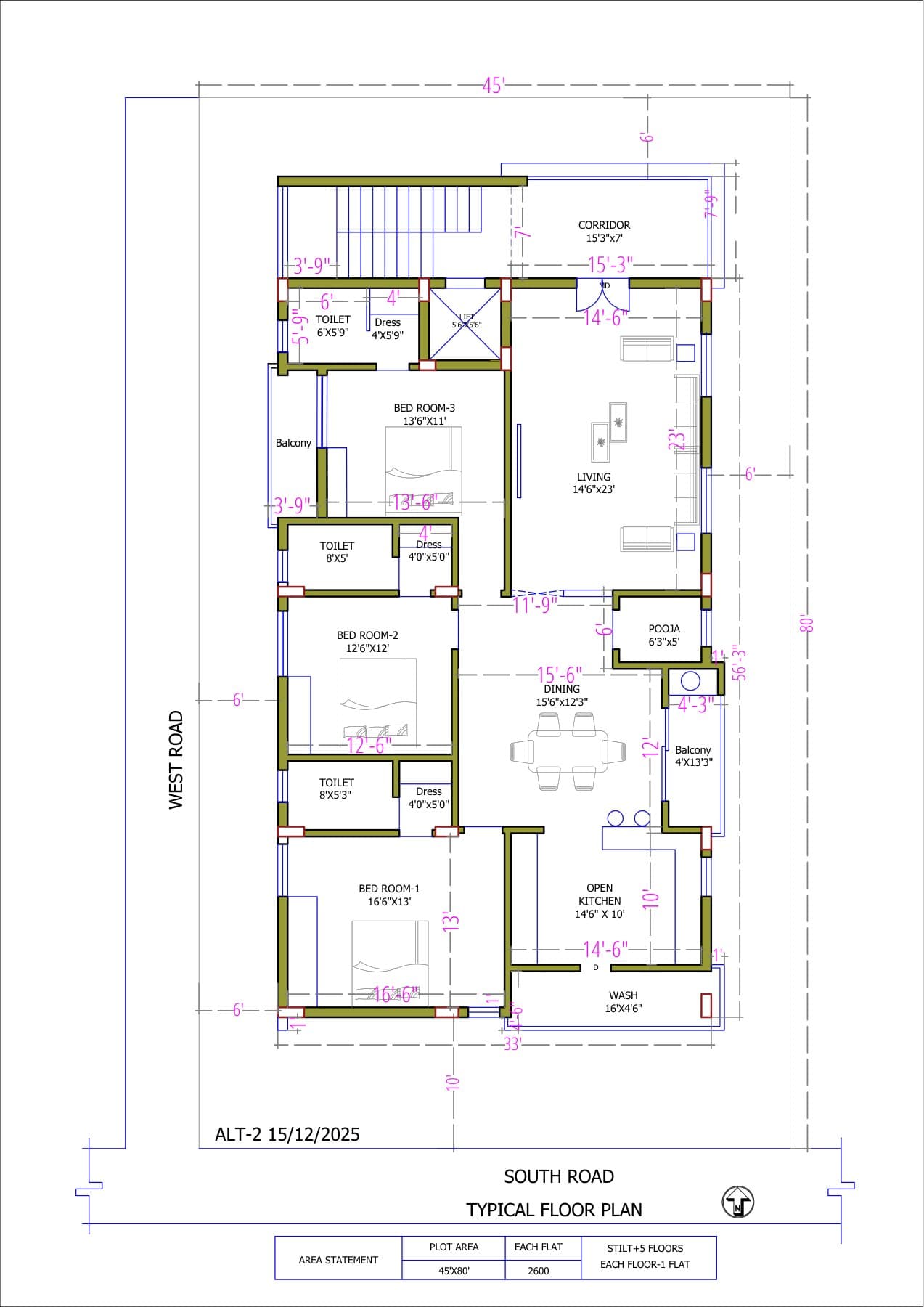 Typical Floor Plan — All Units